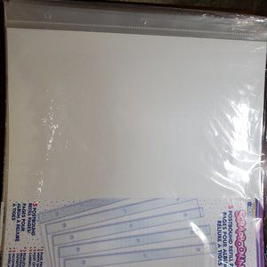 Scrapbook post bound page protectors 22 pkgs of 5